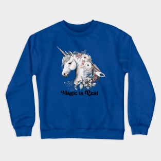 Unicorn - Magic Is Real Crewneck Sweatshirt